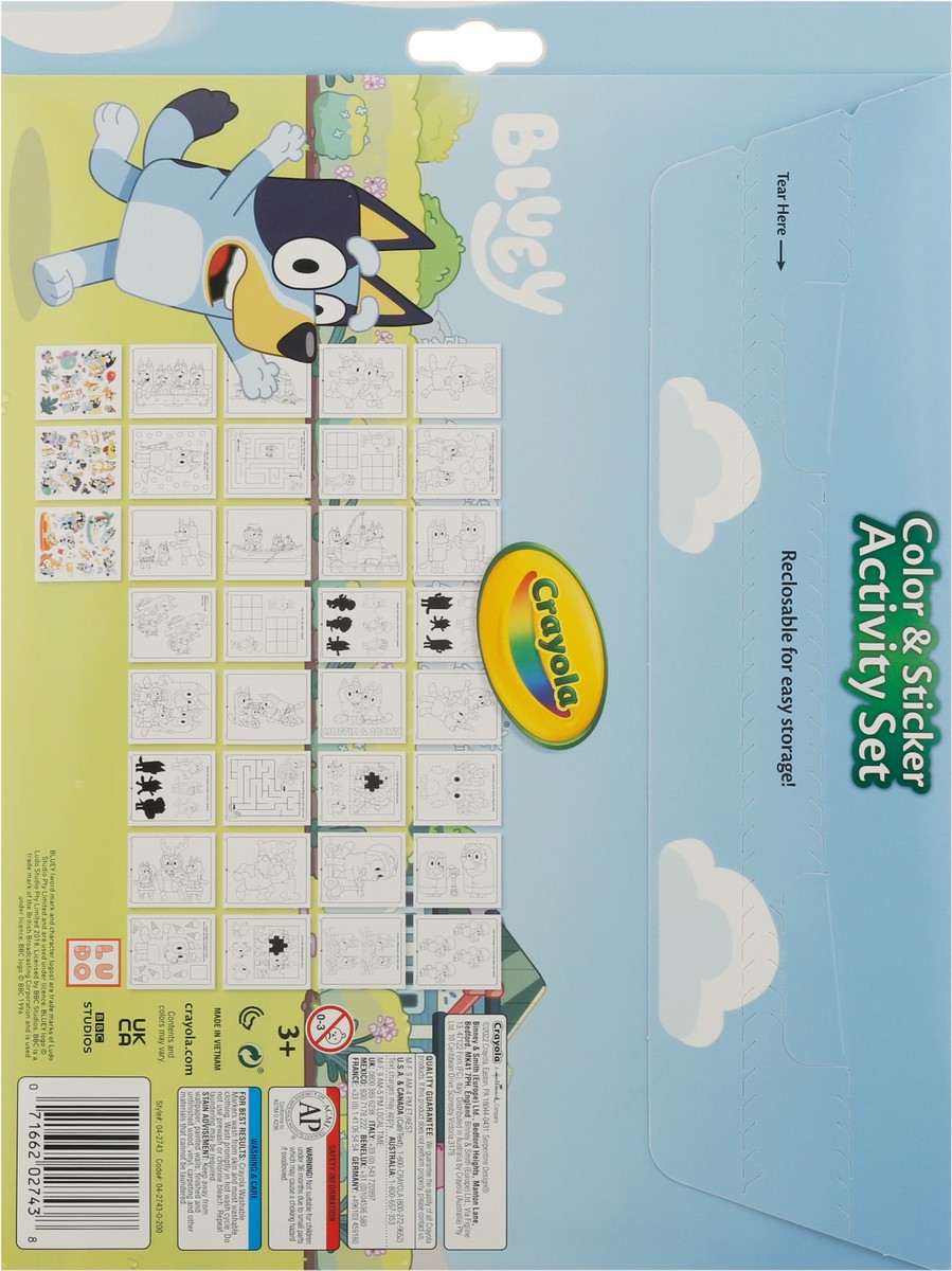 slide 7 of 9, Crayola Bluey Color & Sticker Activity Set 1 ea, 1 ct
