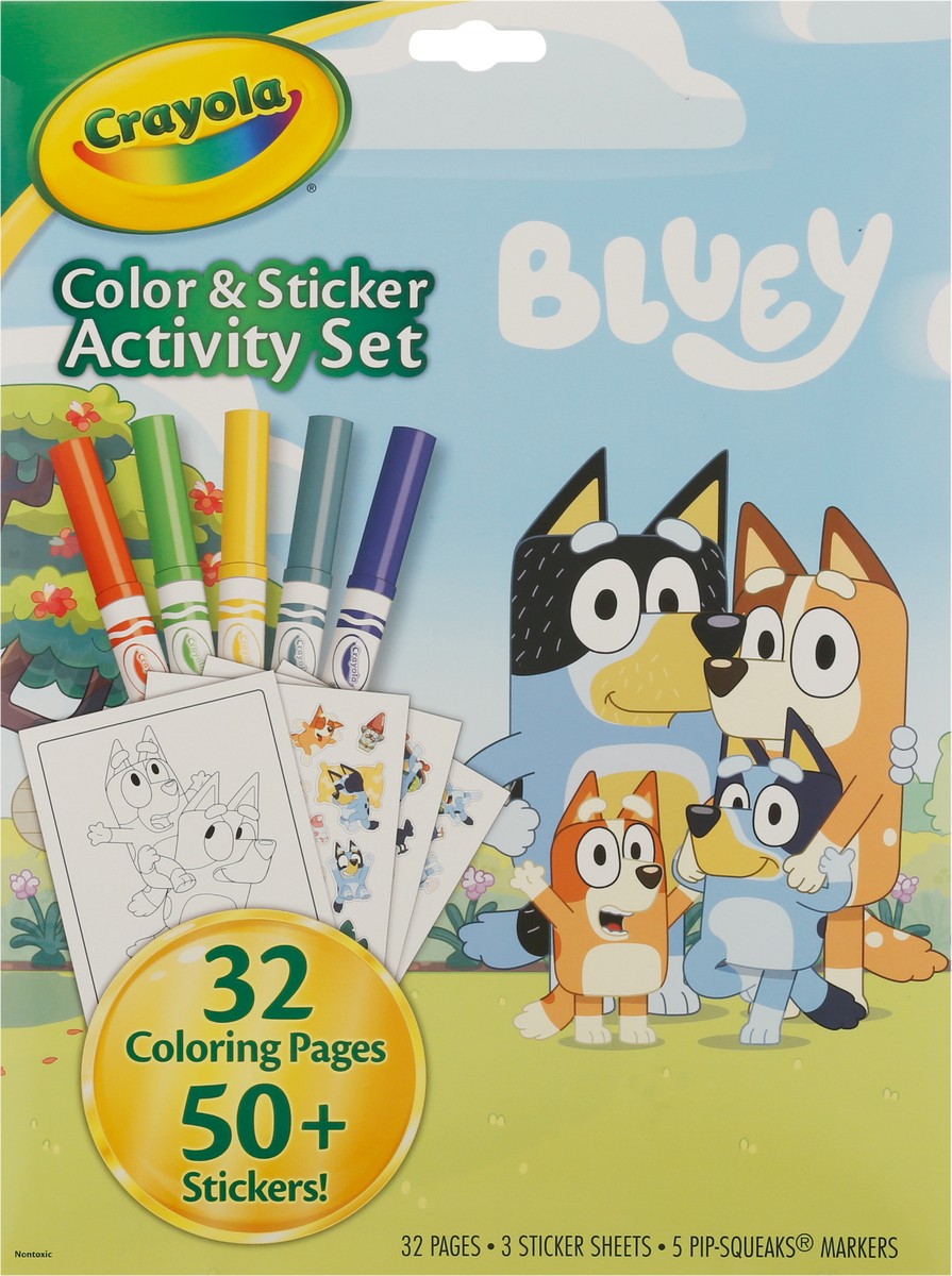 slide 2 of 9, Crayola Bluey Color & Sticker Activity Set 1 ea, 1 ct