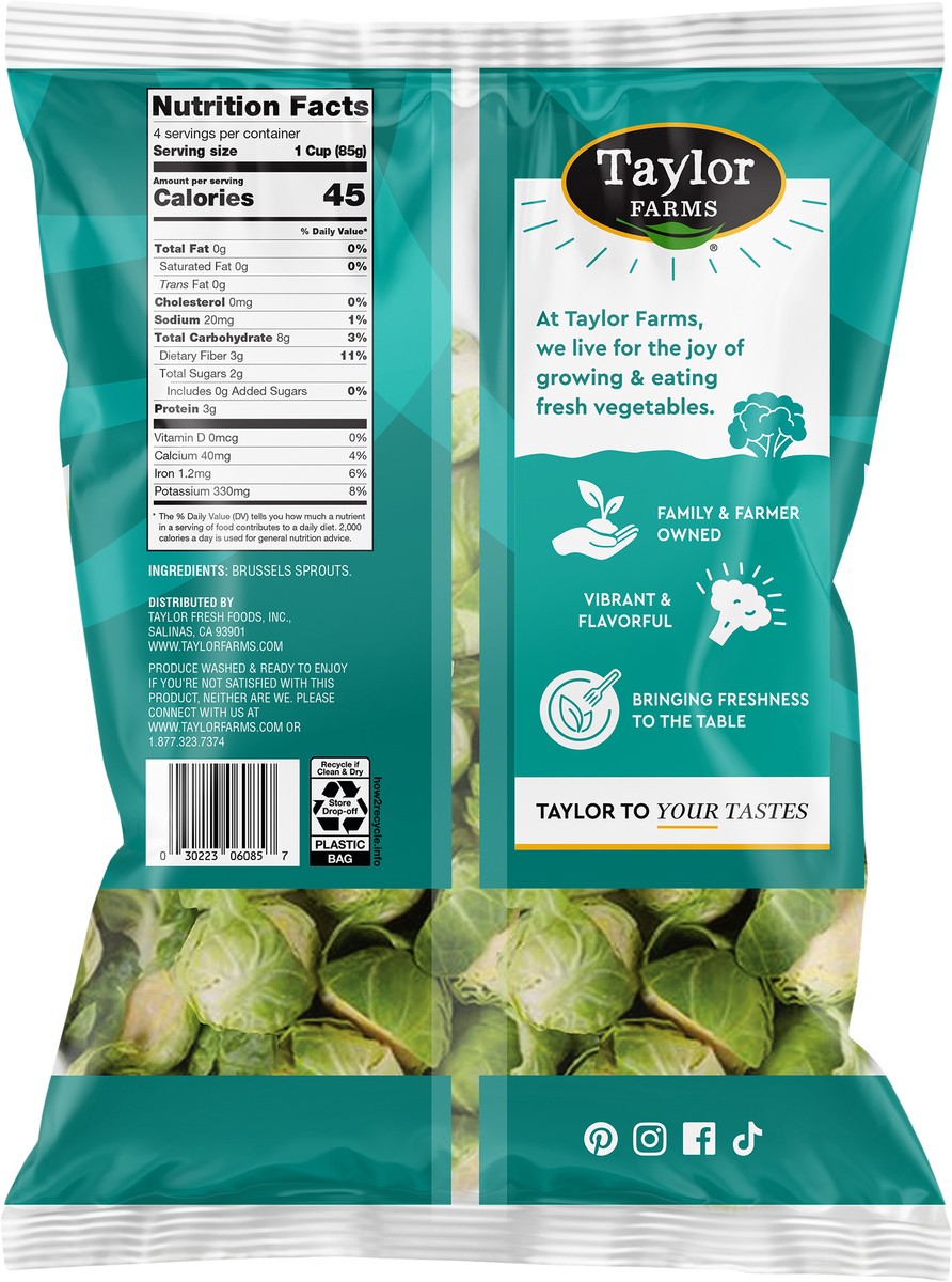 slide 2 of 3, Taylor Farms Halved Brussels, 12 oz