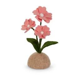 11 in. Spring Wool Felt Flower in Pink