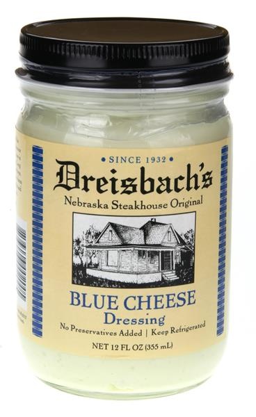 slide 1 of 1, Dreisbach's Nebraska Steakhouse Original Blue Cheese Dressing, 12 fl oz