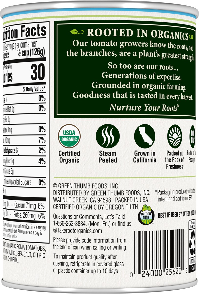 slide 11 of 13, Take Root Organics Petite Diced Tomatoes, 14.5 oz Can, 14.5 oz