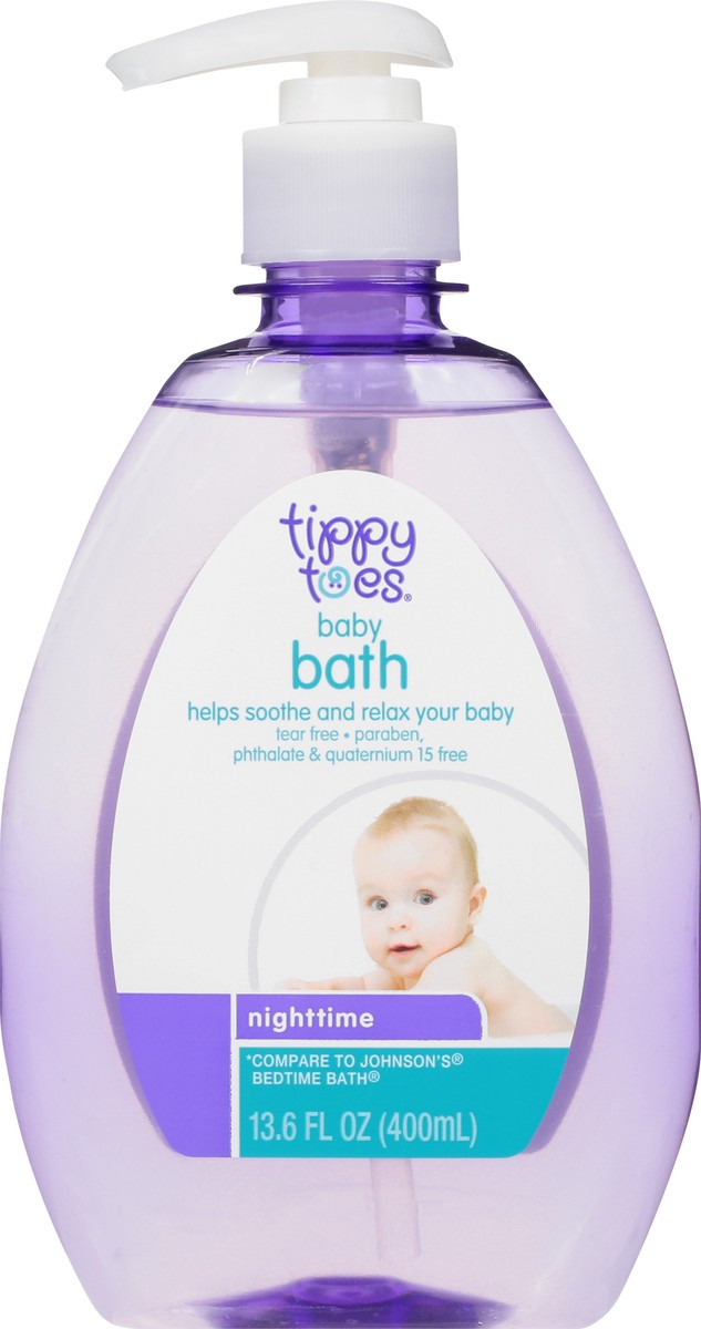 slide 8 of 9, Tippy Toes Baby Bath, Nighttime, 13.6 fl oz