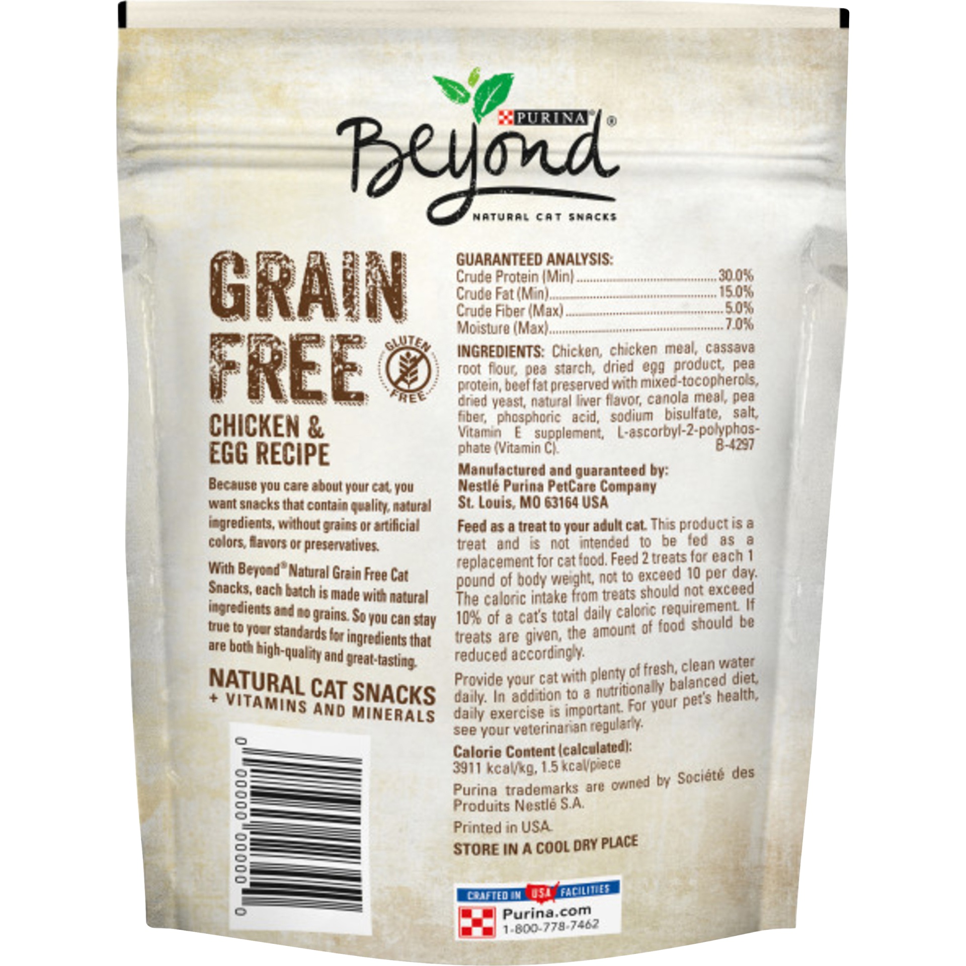 slide 2 of 5, Beyond Grain Free Chicken & Egg Recipe Natural Cat Snacks, 2.1 oz