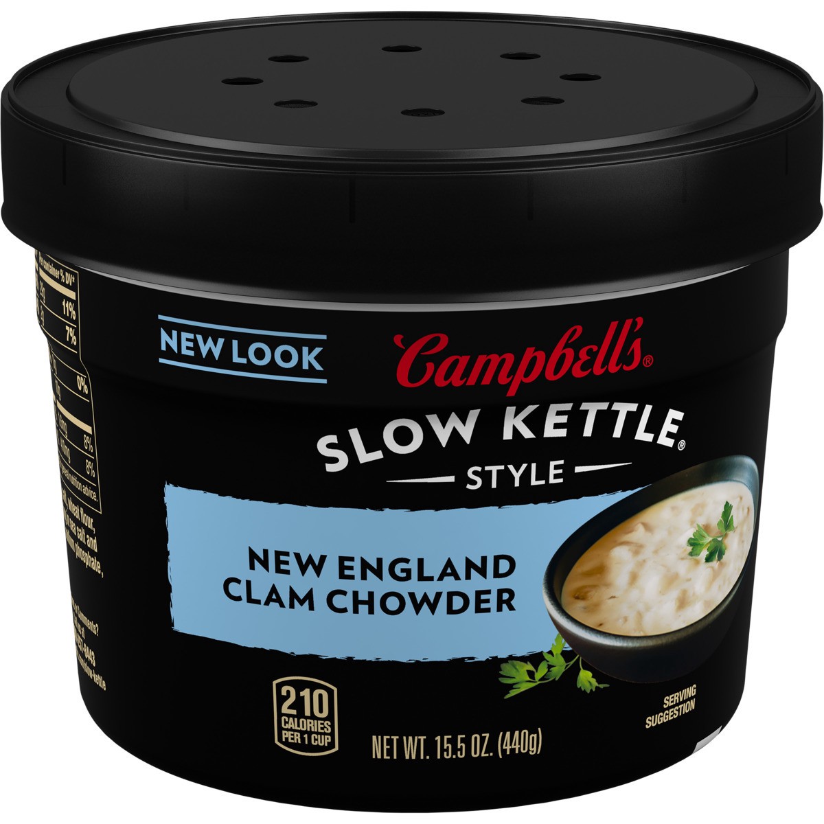 slide 2 of 11, Campbell's Slow Kettle Style New England Clam Chowder, 15.5 oz. Tub, 15.5 oz