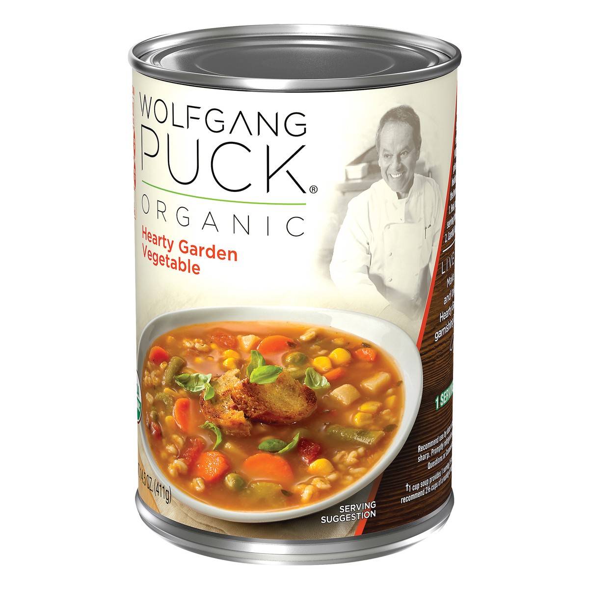 slide 2 of 13, Wolfgang Puck Thick Veg Organic Soup, 14.5 oz