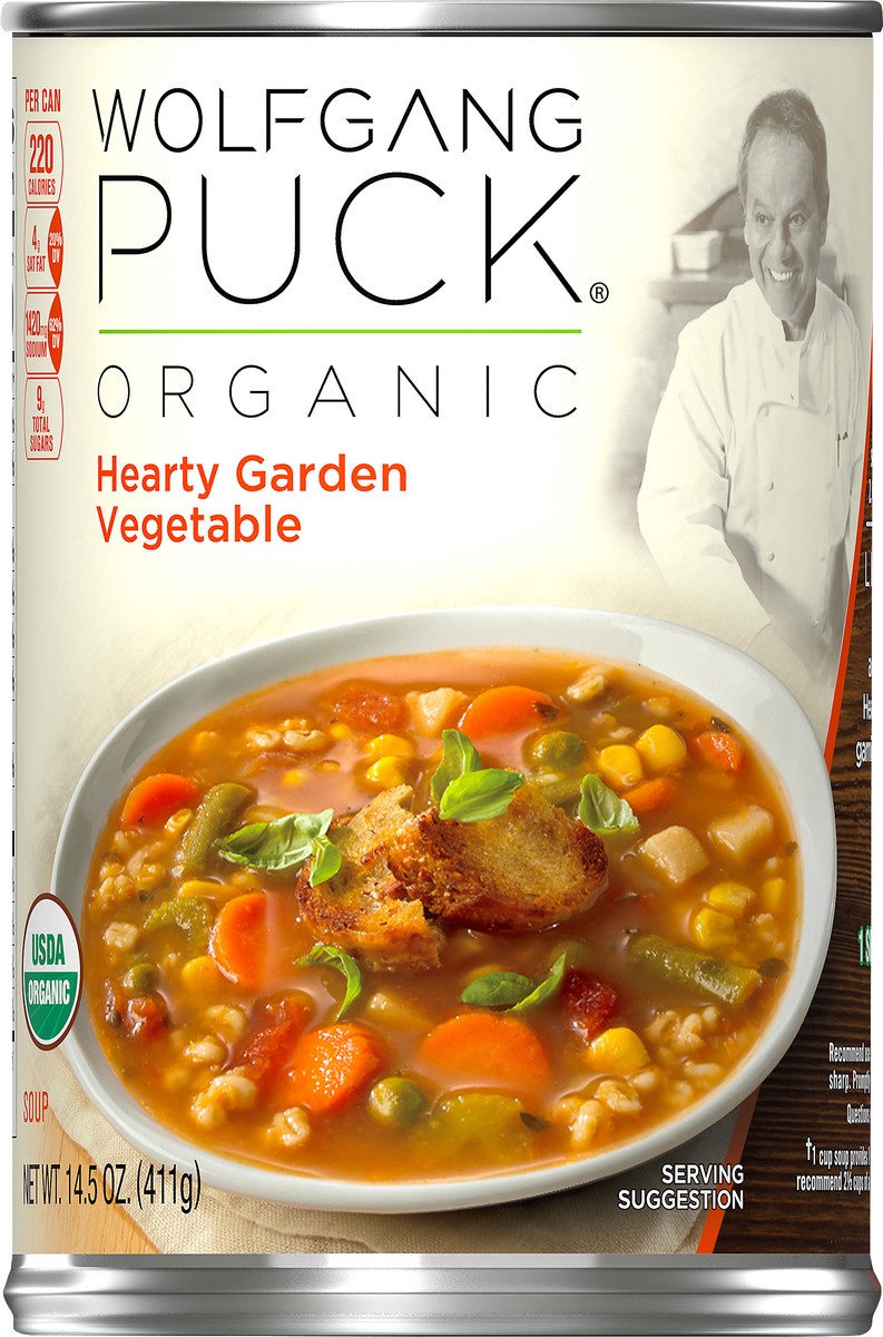 slide 5 of 13, Wolfgang Puck Thick Veg Organic Soup, 14.5 oz