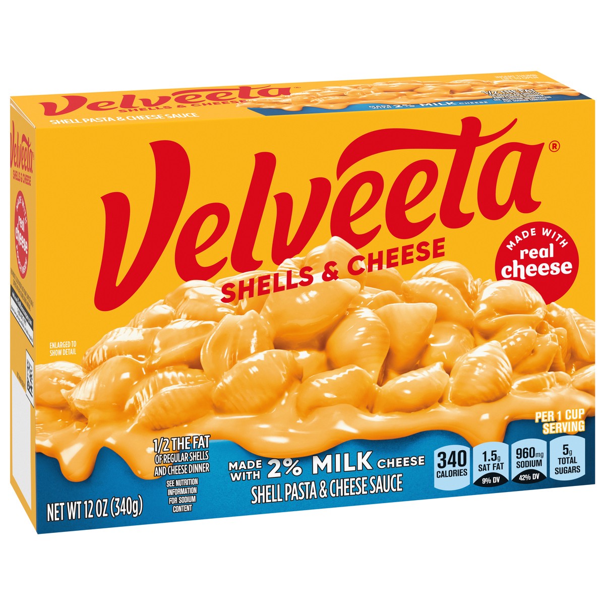 slide 2 of 9, Velveeta Shells & Cheese Mac and Cheese Dinner with 2% Milk - 12oz, 12 oz