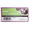 slide 2 of 5, Meijer Double Diner Pet Dish, Large, 50 oz