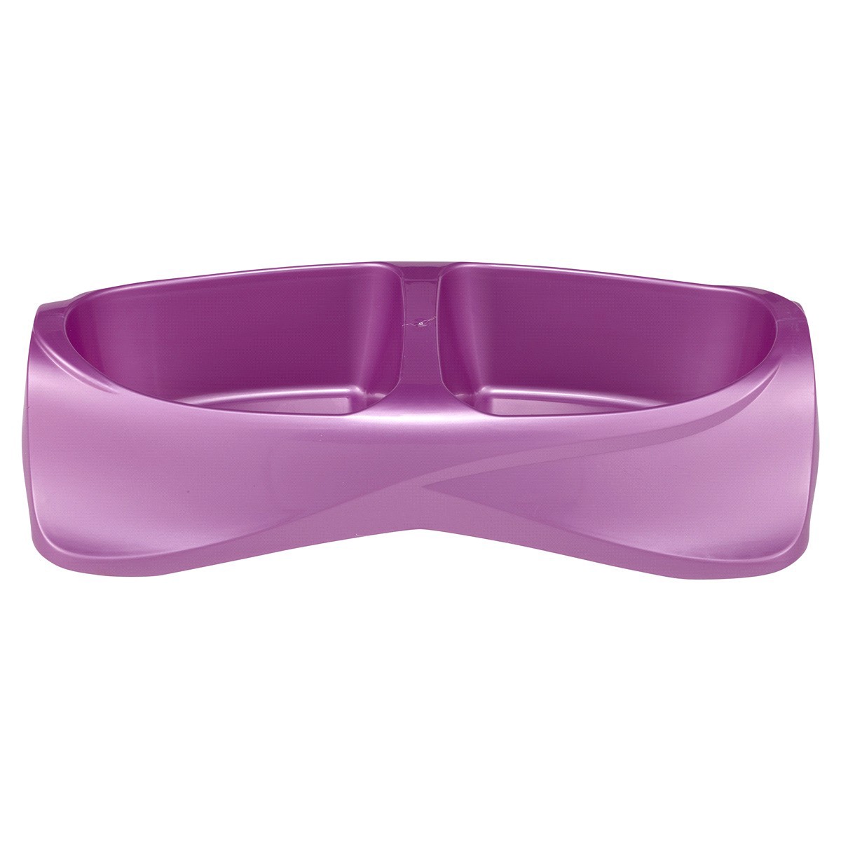 slide 1 of 5, Meijer Double Diner Pet Dish, Large, 50 oz