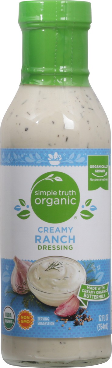 slide 8 of 14, Simple Truth Organic Creamy Ranch Dressing 12 fl oz, 12 fl oz