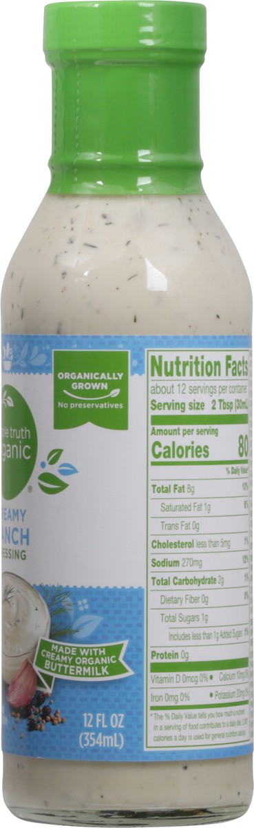 slide 13 of 14, Simple Truth Organic Creamy Ranch Dressing 12 fl oz, 12 fl oz