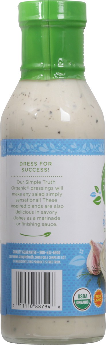 slide 9 of 14, Simple Truth Organic Creamy Ranch Dressing 12 fl oz, 12 fl oz