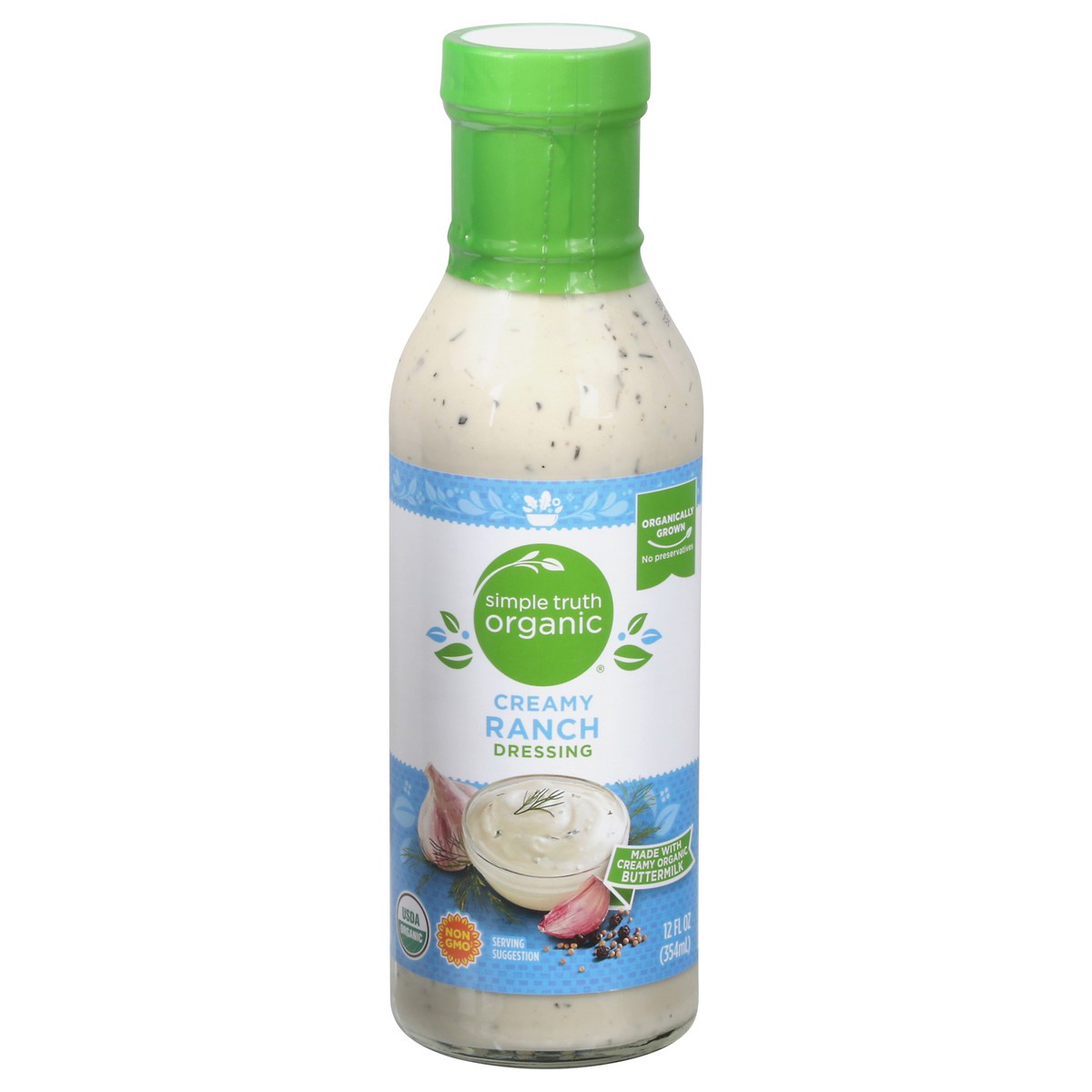 slide 2 of 14, Simple Truth Organic Creamy Ranch Dressing 12 fl oz, 12 fl oz