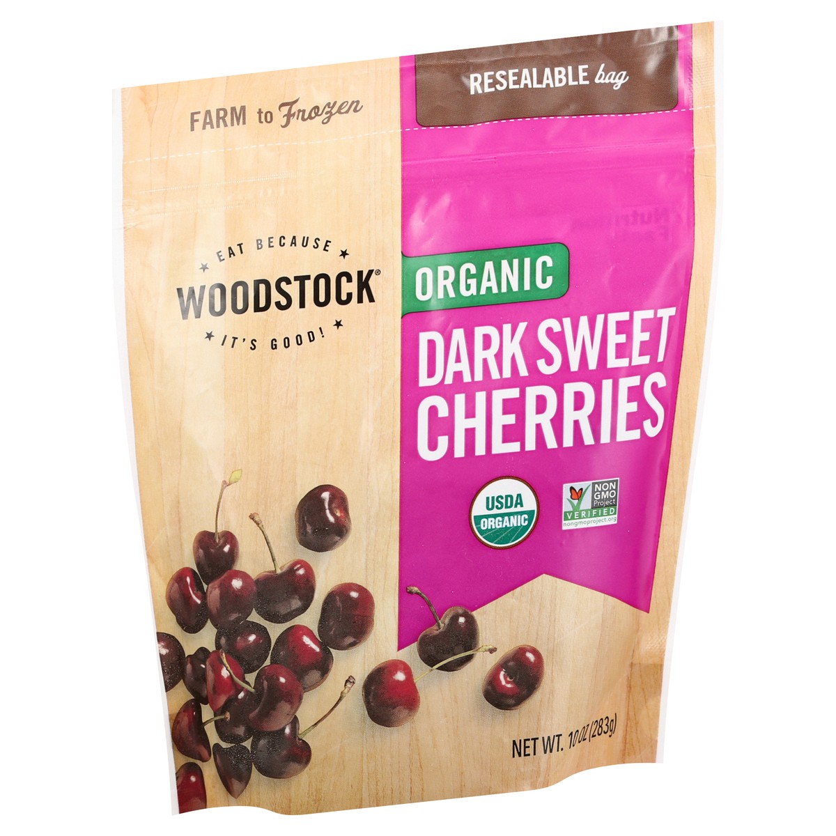 slide 7 of 12, Woodstock Organic Dark Sweet Cherries 10 oz, 10 oz