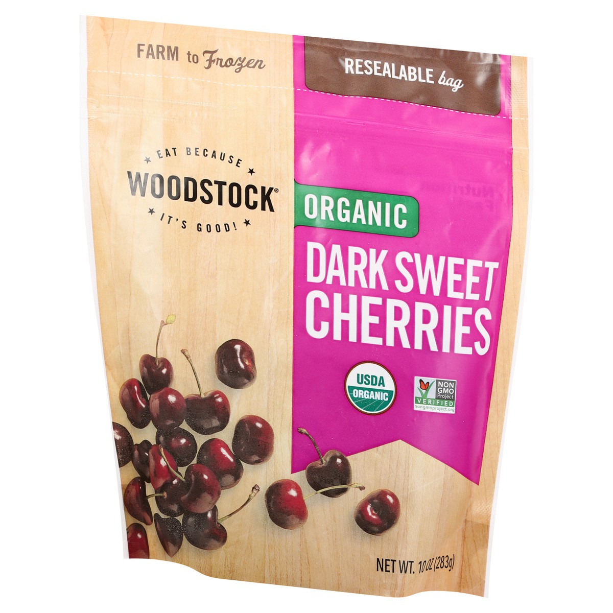 slide 9 of 12, Woodstock Organic Dark Sweet Cherries 10 oz, 10 oz