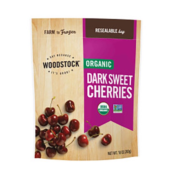 slide 1 of 12, Woodstock Organic Dark Sweet Cherries 10 oz, 10 oz