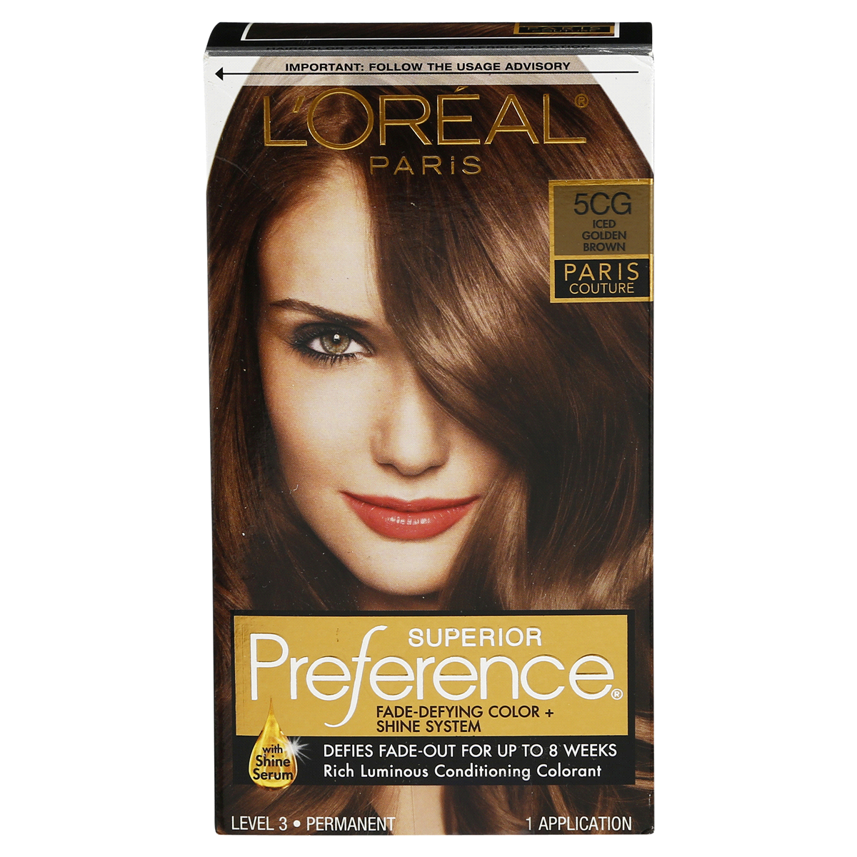 slide 1 of 8, L'Oréal Paris Superior Preference Fadedefying Color Shine System 5cg Iced Golden Brown, 1 ct