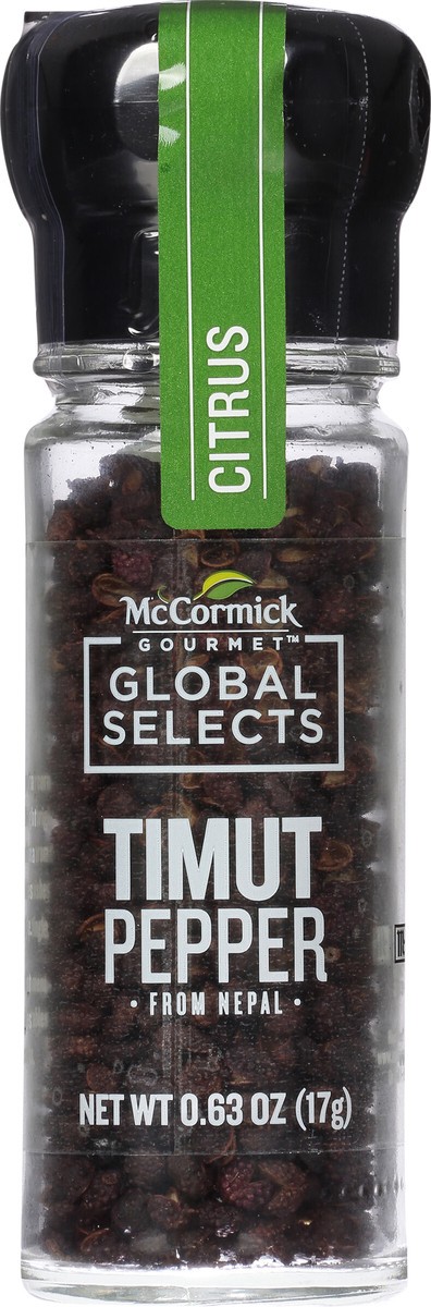 slide 6 of 8, McCormick Gourmet Global Selects Timut Pepper Grinder, 0.63 oz