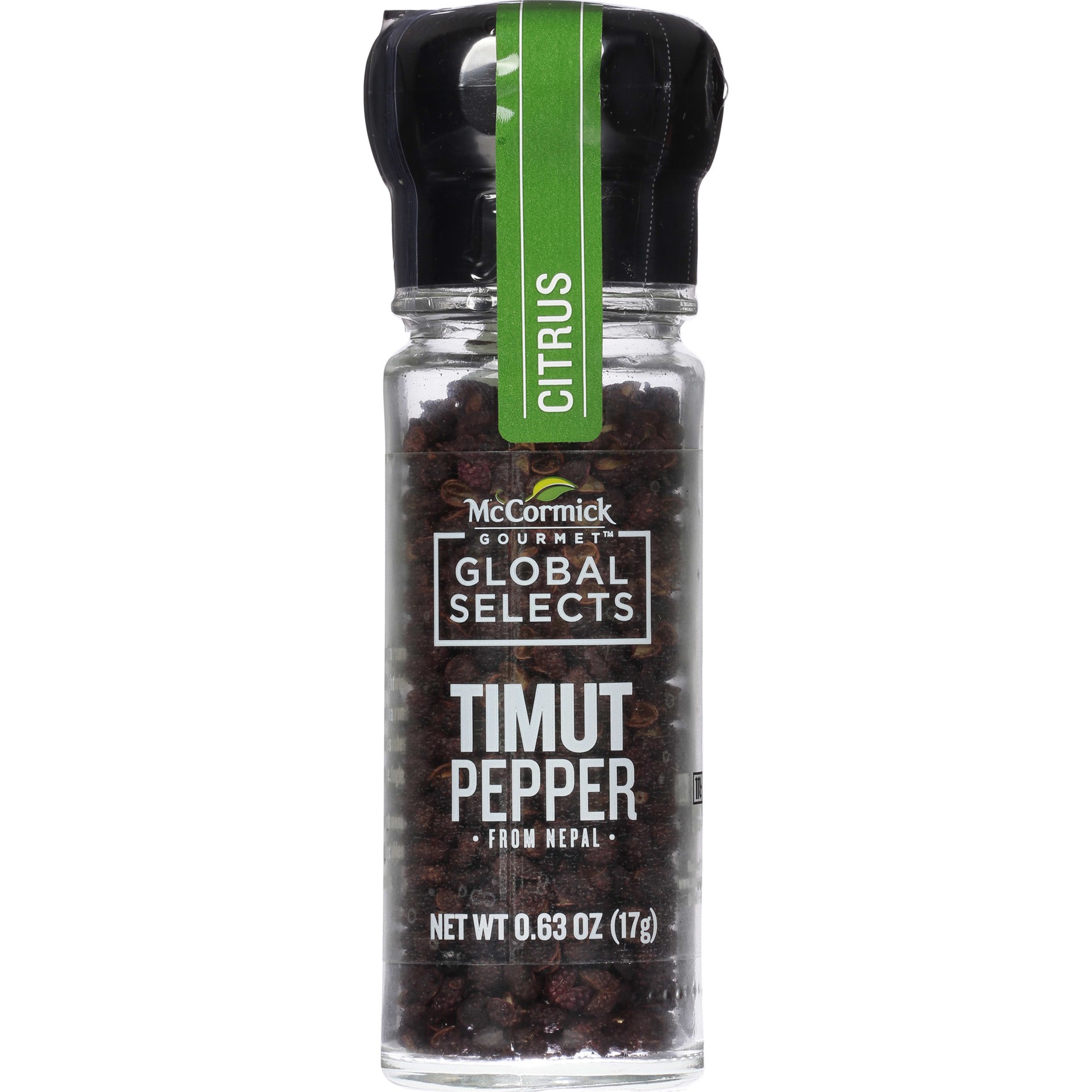 slide 1 of 8, McCormick Gourmet Global Selects Timut Pepper Grinder, 0.63 oz