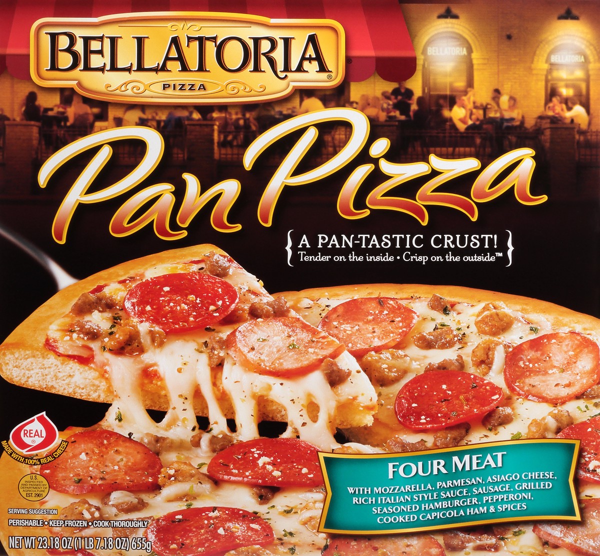 slide 7 of 13, Bellatoria Pan Pizza, 23.18 oz