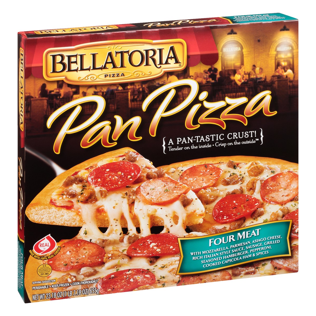 slide 5 of 13, Bellatoria Pan Pizza, 23.18 oz