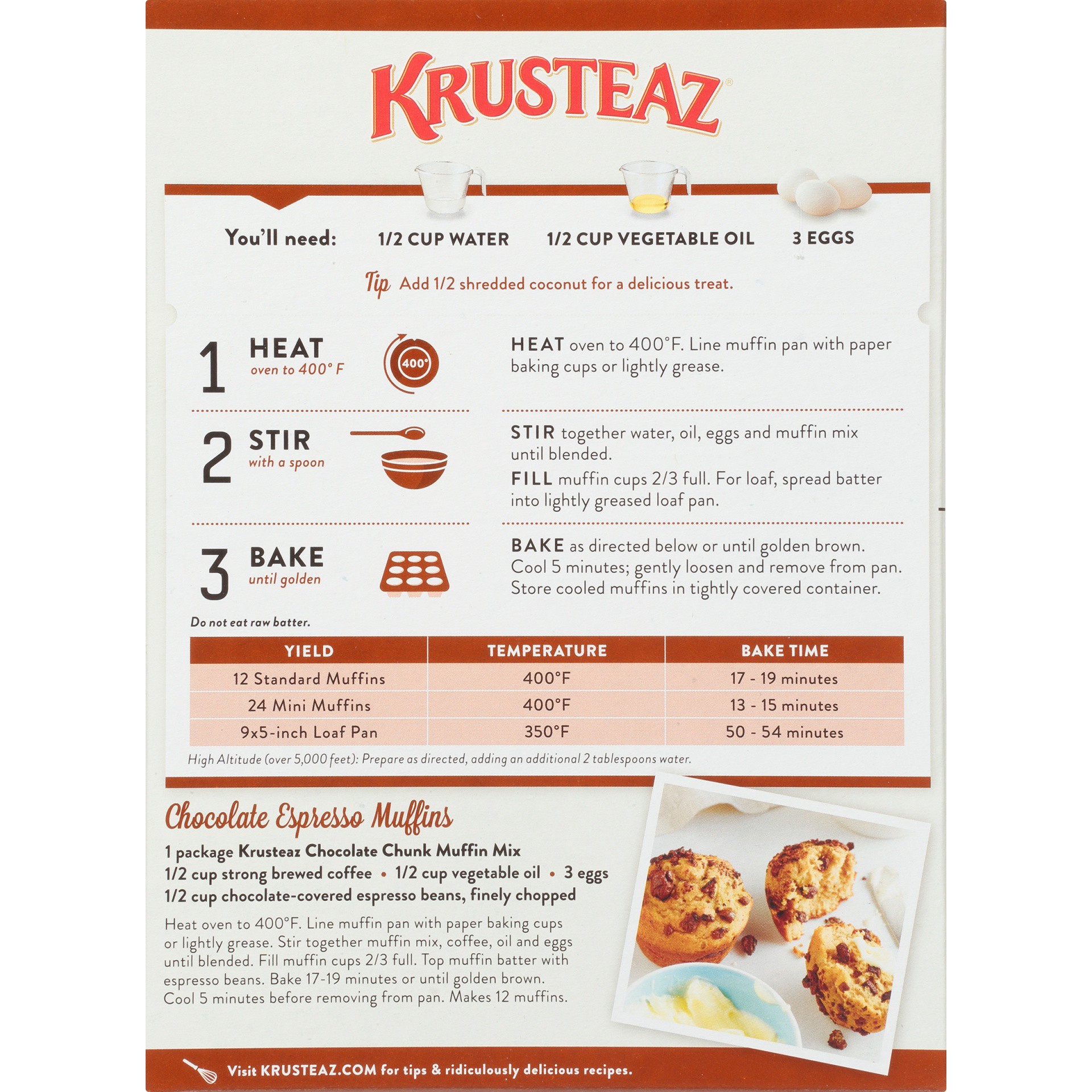 slide 6 of 8, Krusteaz Muffin Mix, 18.25 oz