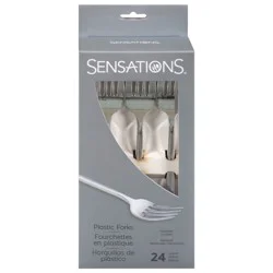Sensations Plastic Forks - 24 ct