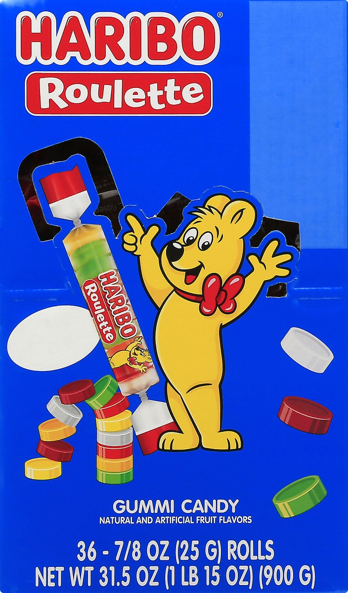 slide 9 of 11, Haribo Roulette Gummi Candy 36 ea, 0.875 oz