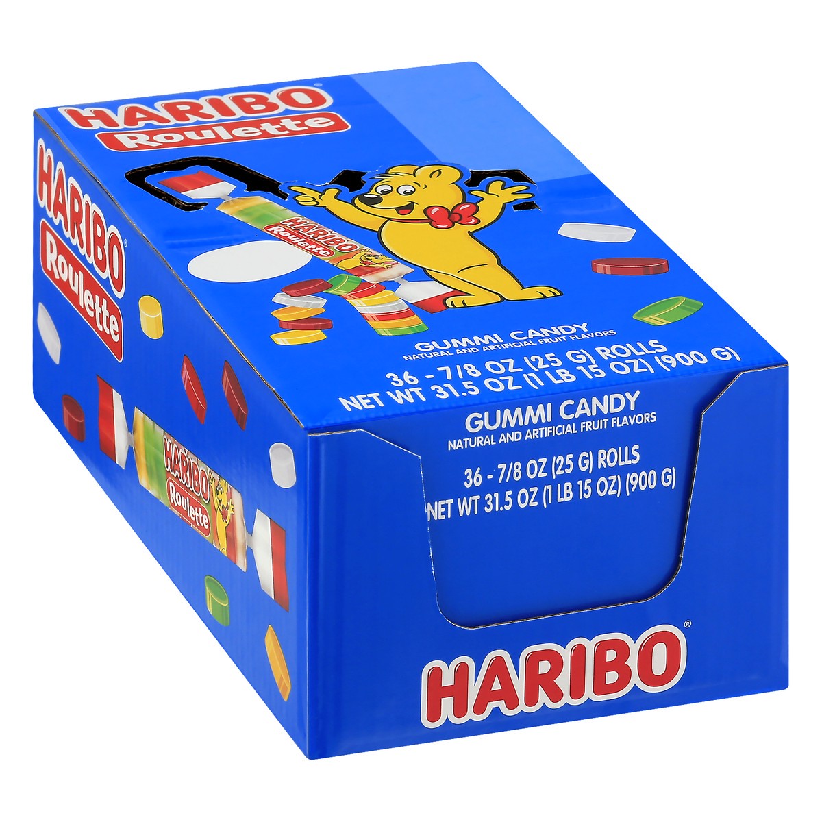 slide 11 of 11, Haribo Roulette Gummi Candy 36 ea, 0.875 oz