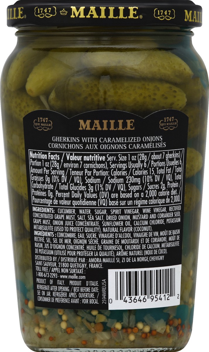 slide 4 of 7, Maille Gherkins 13.5 oz, 13.5 oz