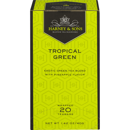 slide 1 of 1, Harney & Sons Tea Tropical Green Prem, 20 ct