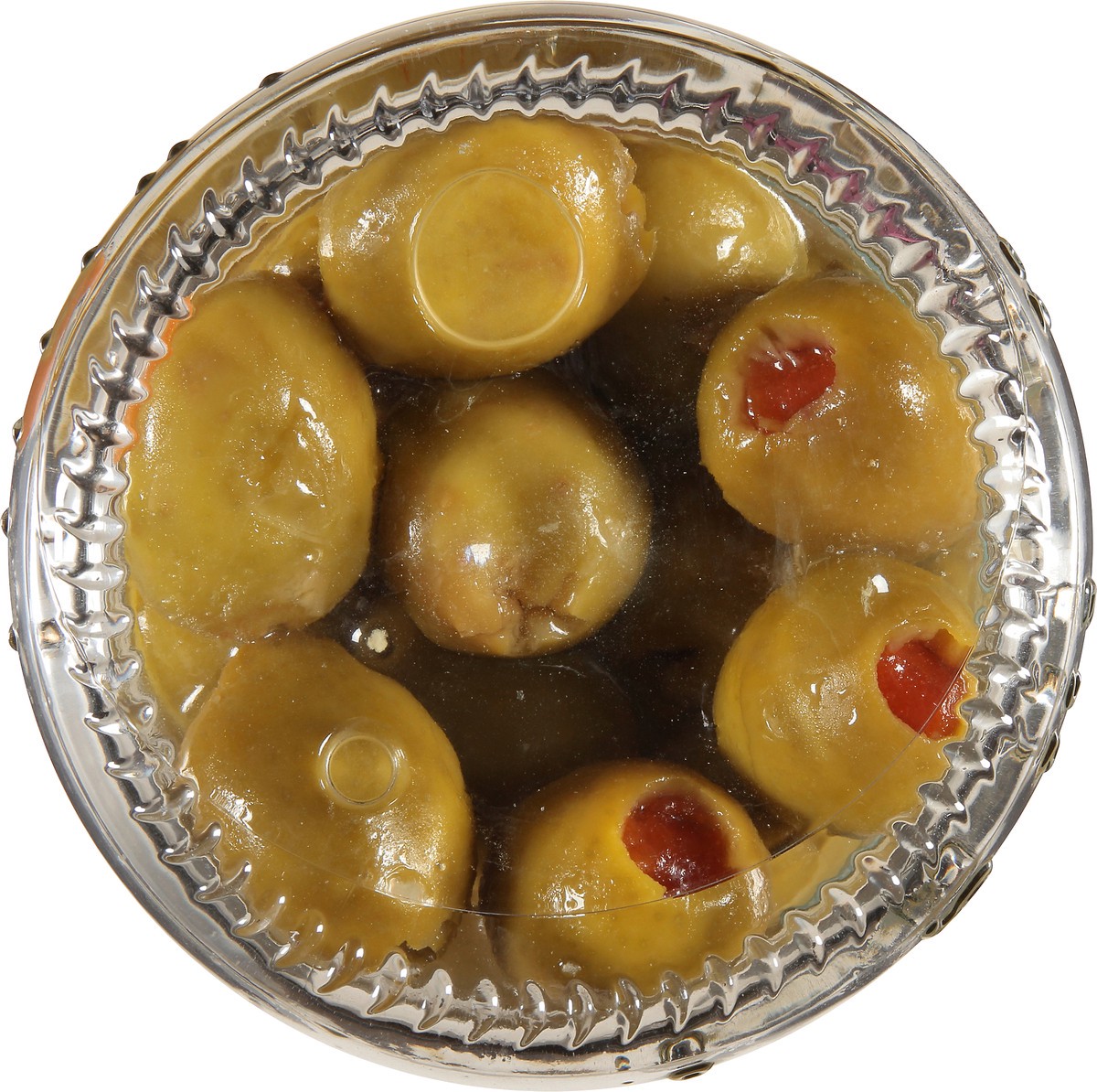 slide 2 of 8, Mario Low-Salt Manzanilla Stuffed Olives, 7 oz