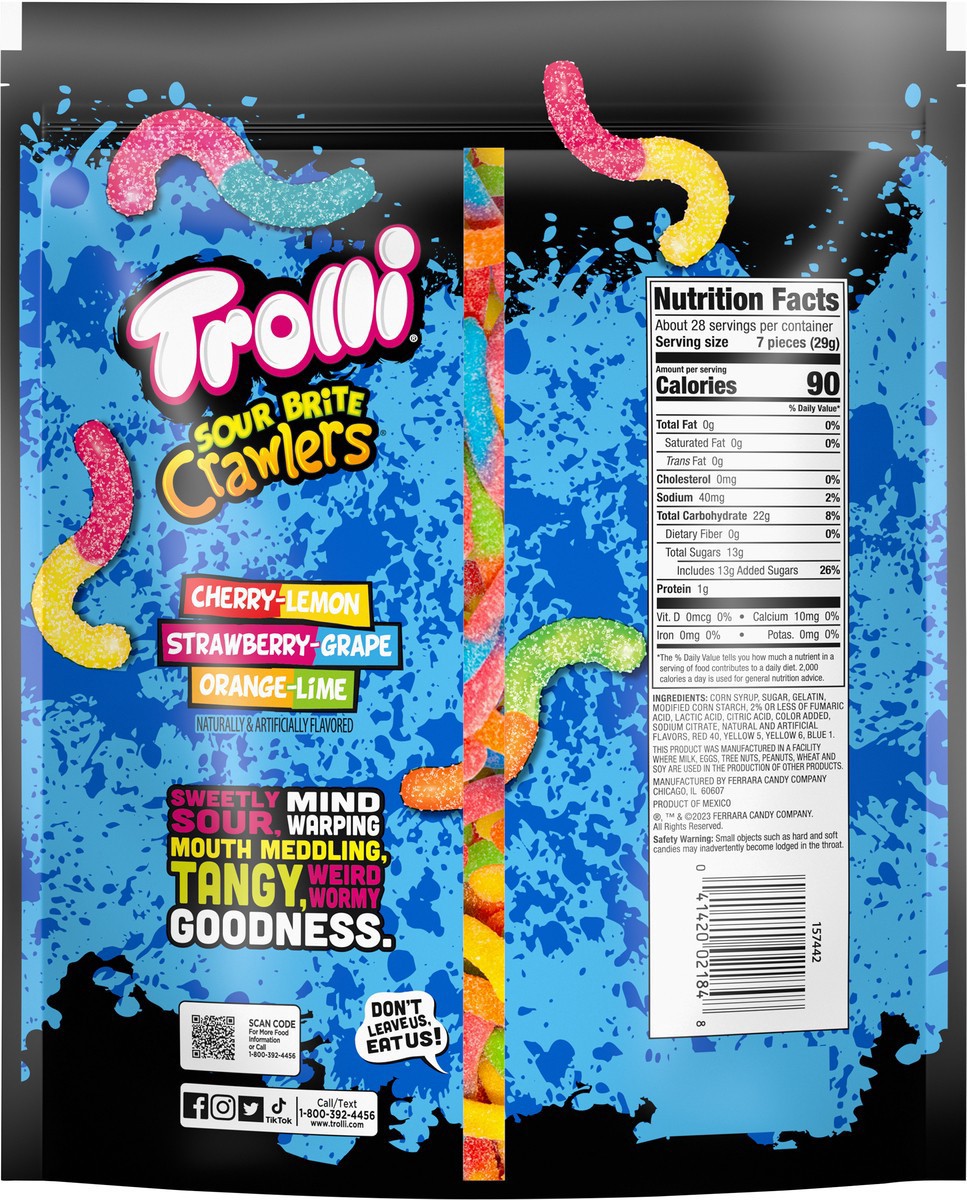 slide 3 of 9, Trolli Sour Brite Crawlers Everyday 28.8 oz, 28.8 oz