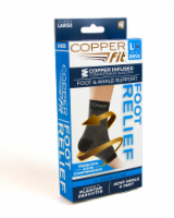 slide 1 of 1, Copper Fit Foot And Ankle Compression Sleeve, 1 ct