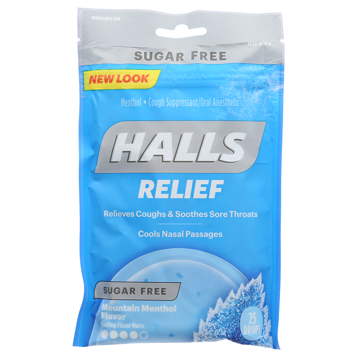 Halls Mountain Menthol Sugar Free Cough Drops 25 ct | Shipt