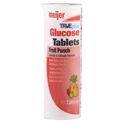 Meijer Trueplus Glucose Tablets, Fruit Punch, 10 Ct