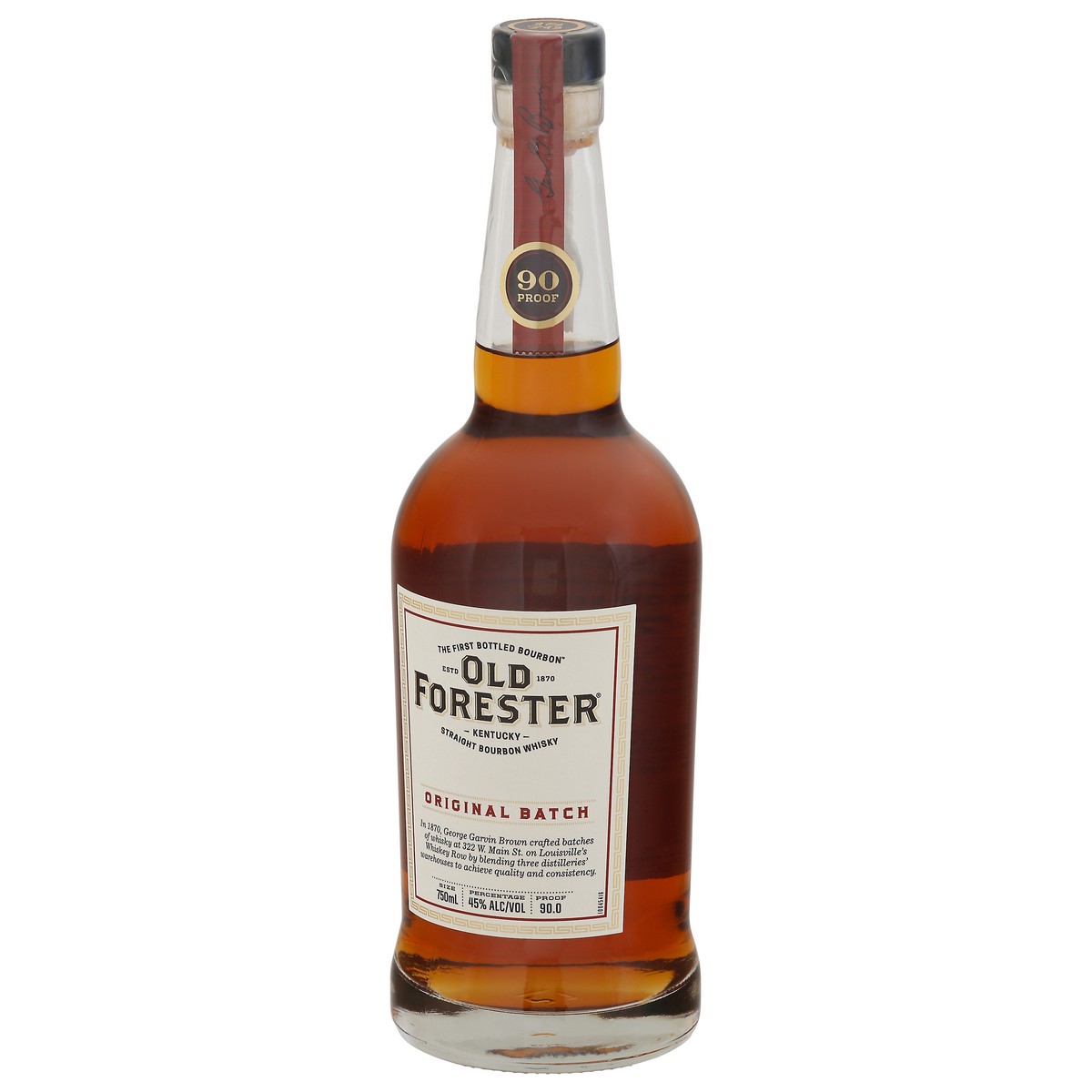 slide 5 of 9, Old Forester Whiskey Row Series: 1870 Original Batch Kentucky Straight Bourbon Whisky, 750 mL Bottle, 90 Proof, 750 ml