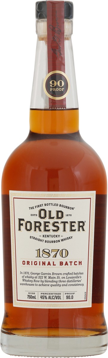 slide 8 of 9, Old Forester Whiskey Row Series: 1870 Original Batch Kentucky Straight Bourbon Whisky, 750 mL Bottle, 90 Proof, 750 ml