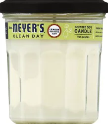 Mrs. Meyer's Clean Day Scented Soy Candle, Large, Lemon Verbena Scent, 7.2 Ounce Candle