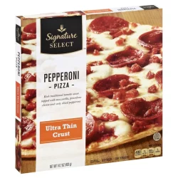 Signature Select Pizza Ultra Thin Crust Pepperoni