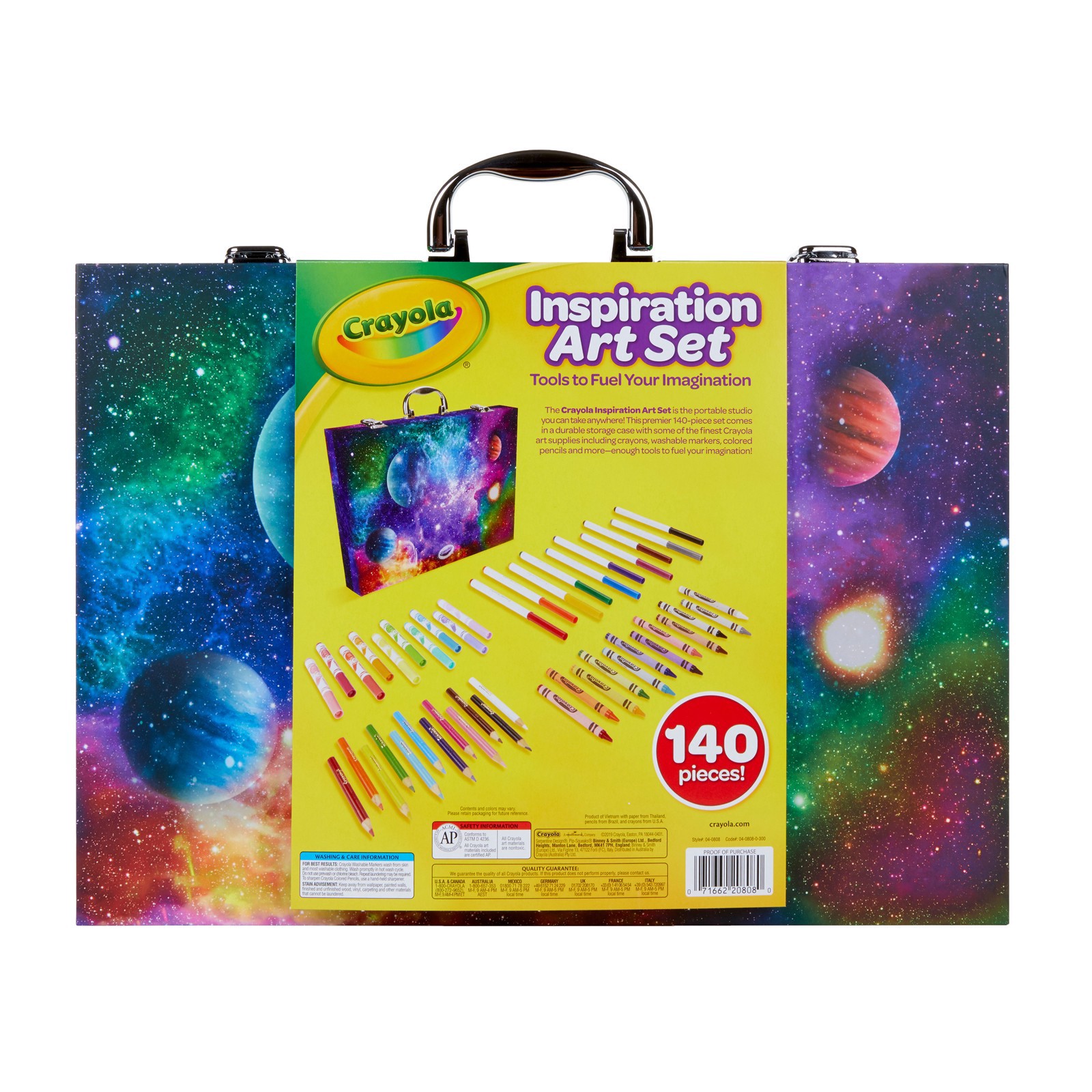 slide 3 of 6, Crayola Inspiration Art Case, 140 ct