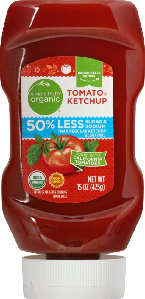 slide 3 of 3, Simple Truth Organic Tomato Ketchup, 15 oz