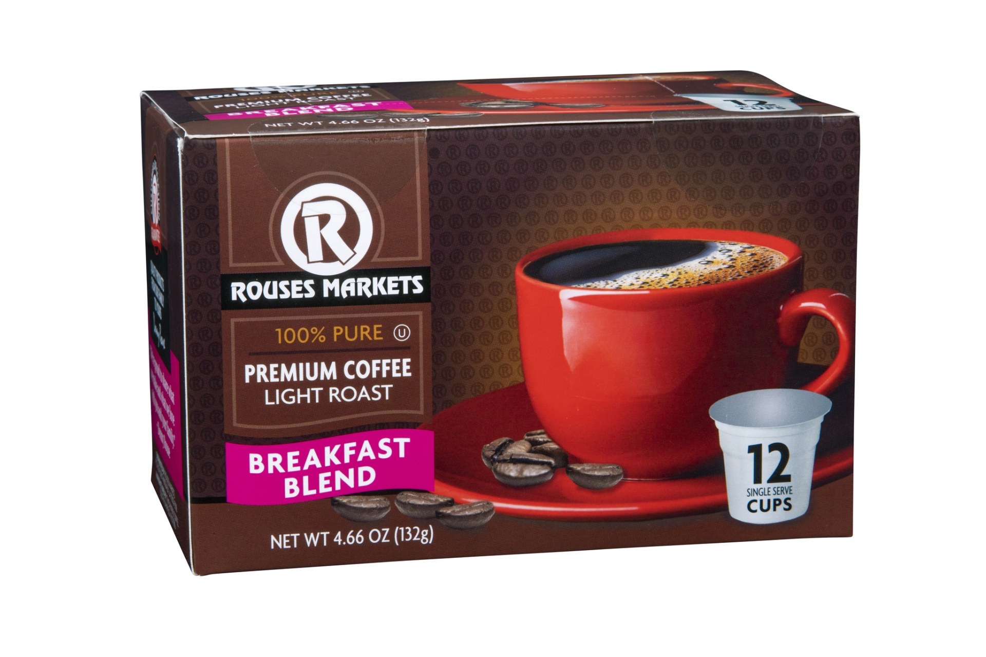 slide 1 of 1, Rouses Breakfast Blend K-Cup - 12 ct, 12 ct