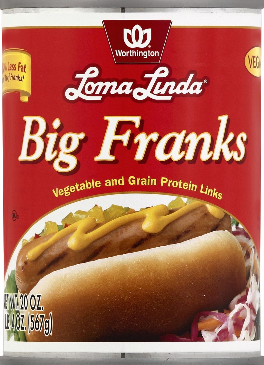 slide 1 of 1, Loma Linda Big Franks 20 oz, 20 oz