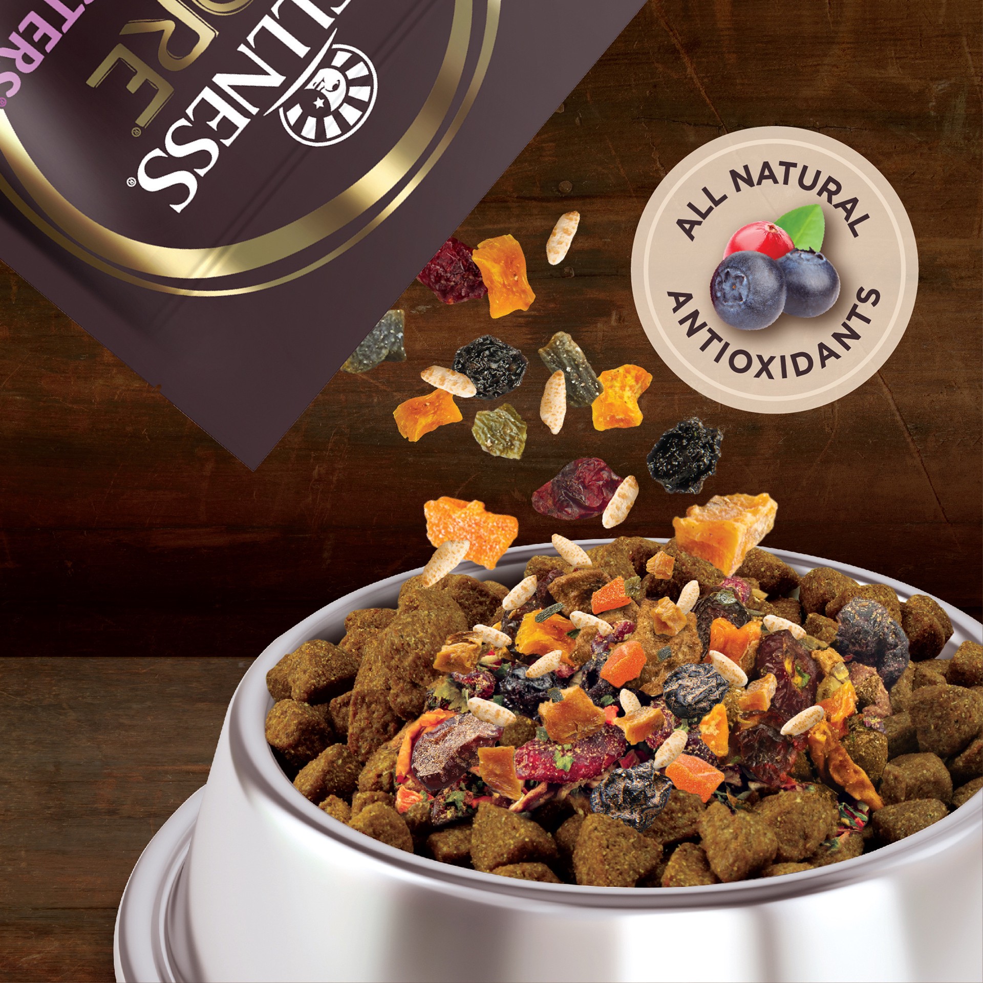 slide 3 of 5, Wellness Bowl Boosters, Dog Food Topper for Small, Medium, & Large Breeds, Grain Free, Natural, Freeze Dried, Immune Health, Plant Based, 4 Ounce Bag (Pack of 1), 1 ct