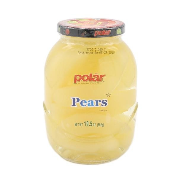 slide 1 of 1, Polar Snow Pears Slices, 19.5 oz