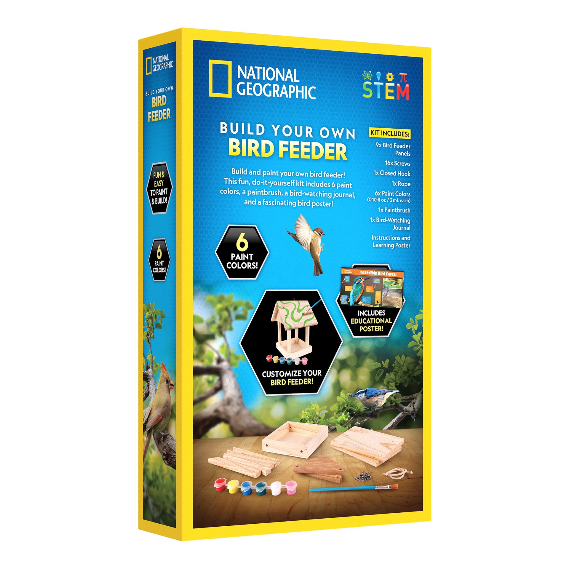 slide 4 of 4, National Geographic Build Your Own Bird Feeder, 1 ct