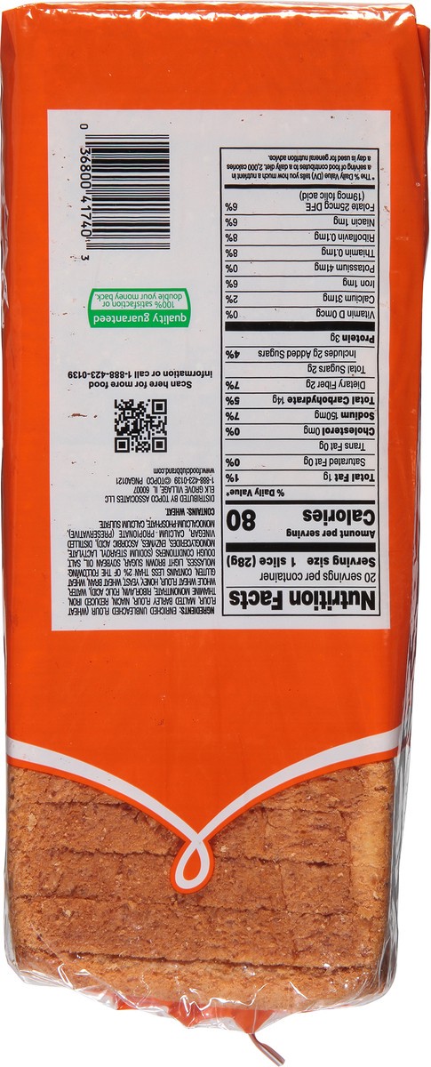 slide 4 of 9, Food Club Honey Wheat Bread 20 oz, 20 oz