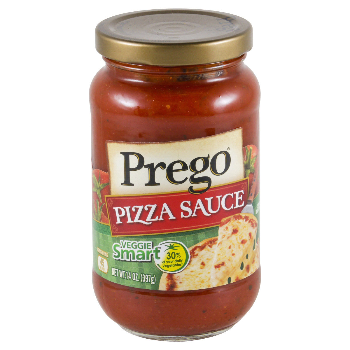 slide 1 of 1, Prego Veggie Smart Pizza Sauce, 14 oz